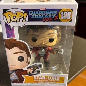 Funko Pop Star-Lord Figure with Red Jacket